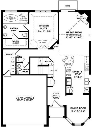 Athen's 1st Floor floor plan.