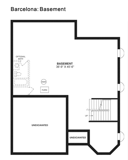Barcelona's Basement floor plan.